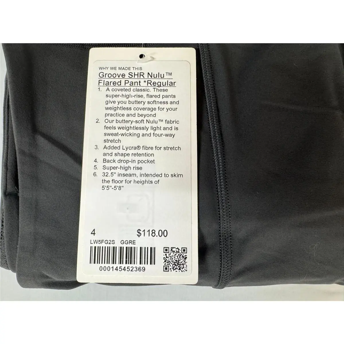 Lululemon clothing - Graphite Grey 1