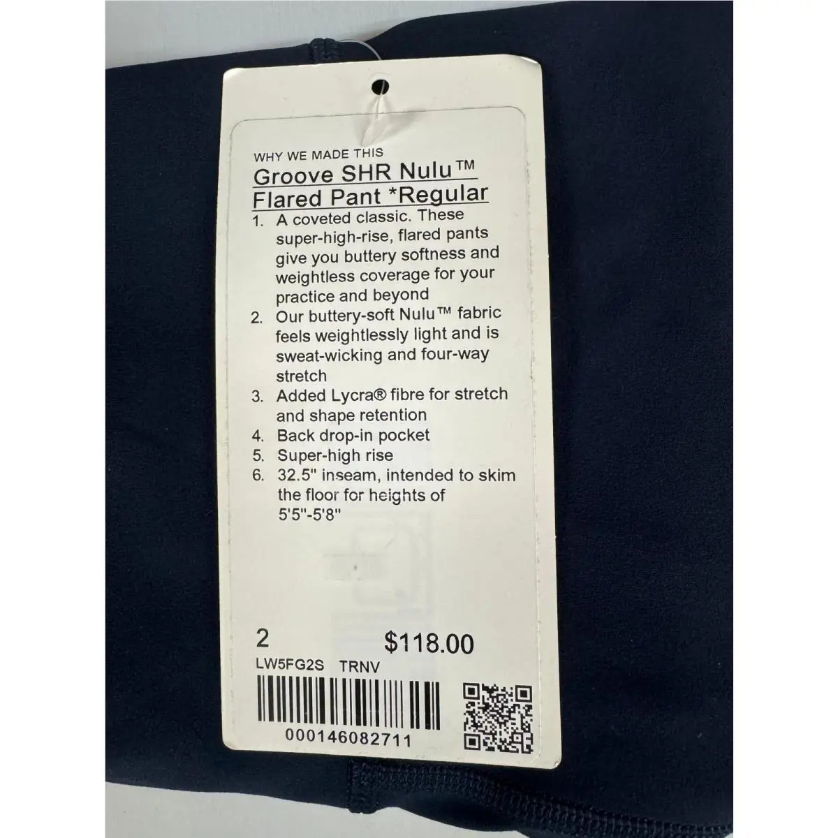 Lululemon clothing - True Navy 1