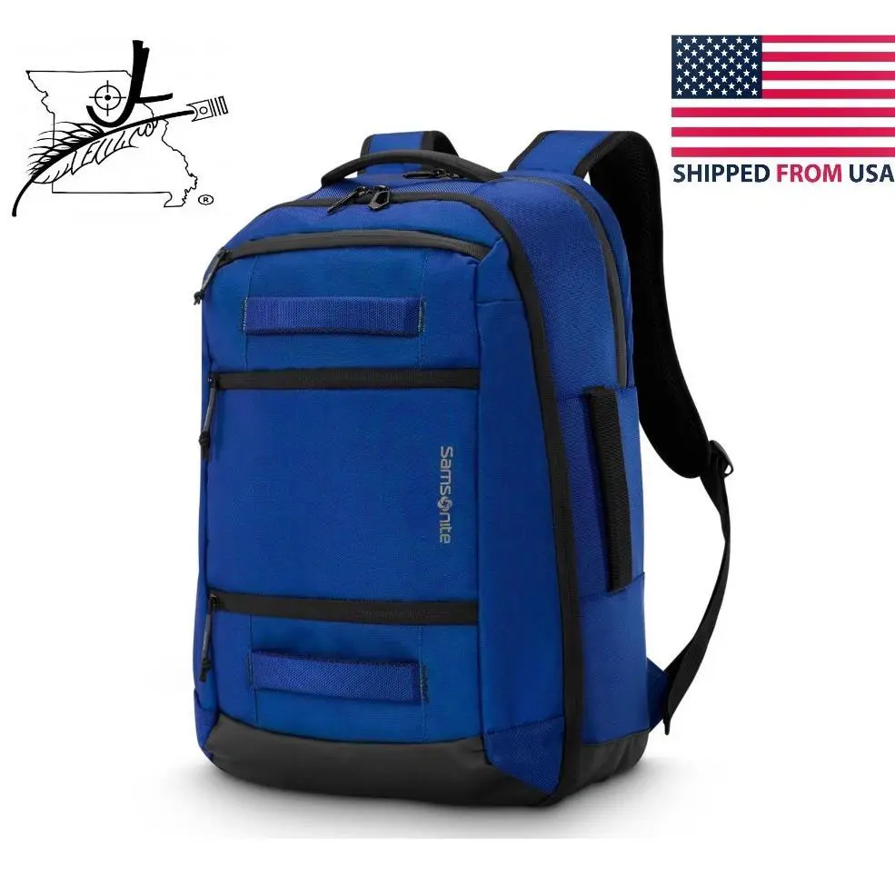 Detour Backpack Blue Samsonite Laptop Travel Bag 20x13x9