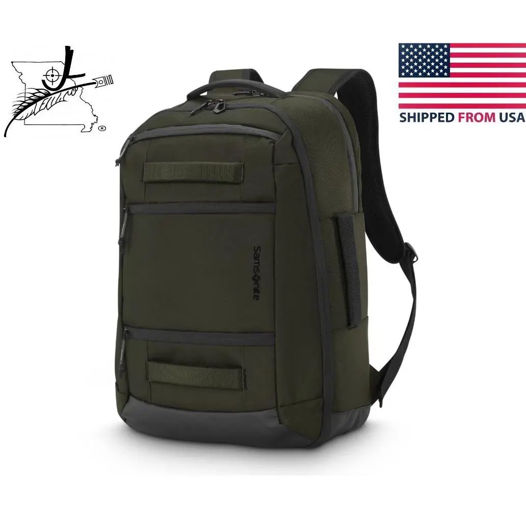 Detour Backpack Olive Green  Laptop Travel Bag 20x13x9 by Samsonite