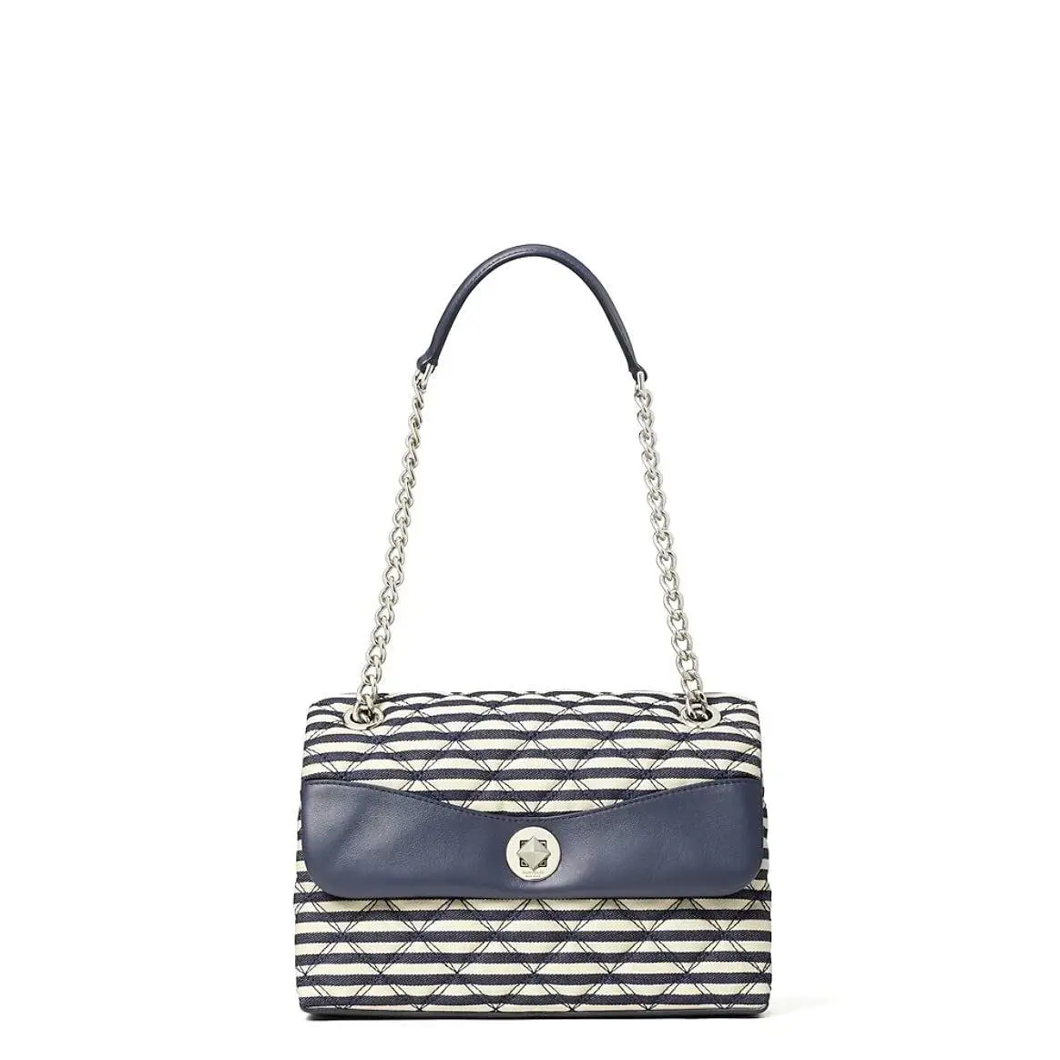 Women Bag Natalia Lurex Stripe Small Flap Shoulder Bag WKR00351-856 by Kate Spade