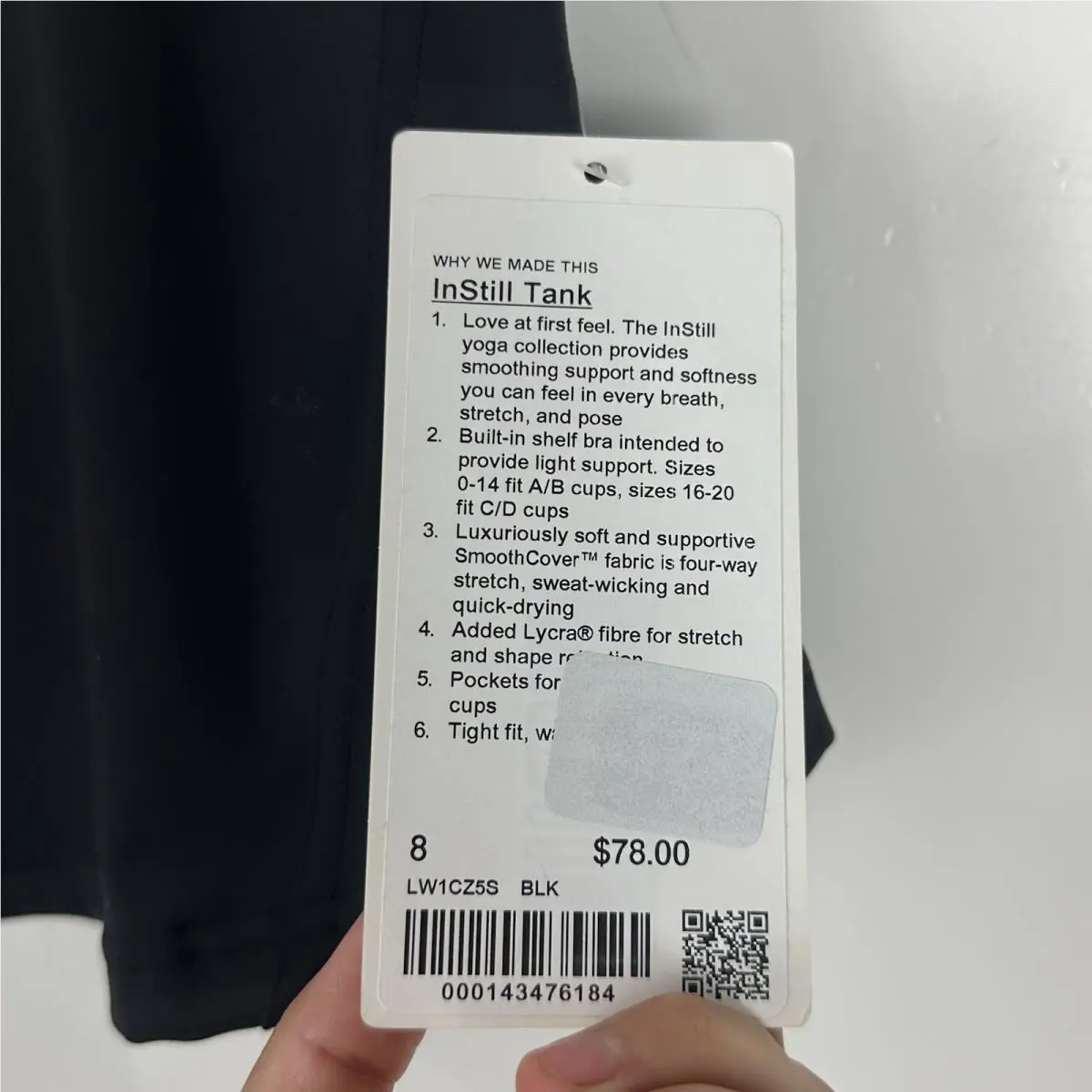 Lululemon clothing - Instill Tank - Instill Tank - LW1CZ5S RTDB - Black 5