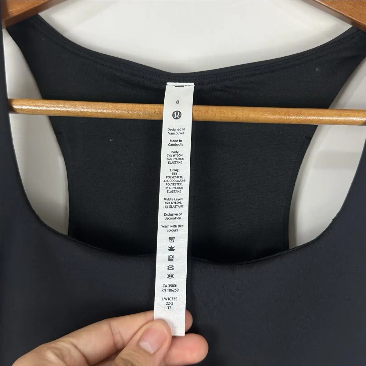 Lululemon clothing - Instill Tank - Instill Tank - LW1CZ5S RTDB - Black 6