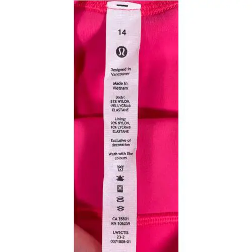 Lululemon clothing - Pink 1