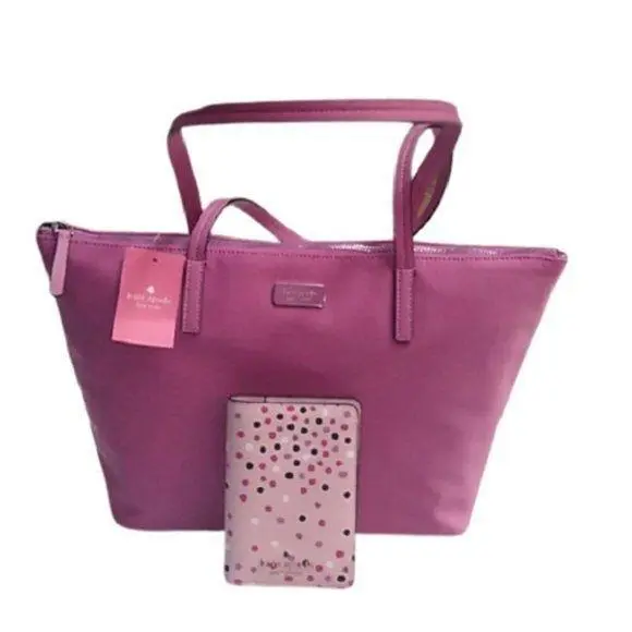 Hayden Top Zip Tote in Blackbery Prv - New WT by Kate Spade