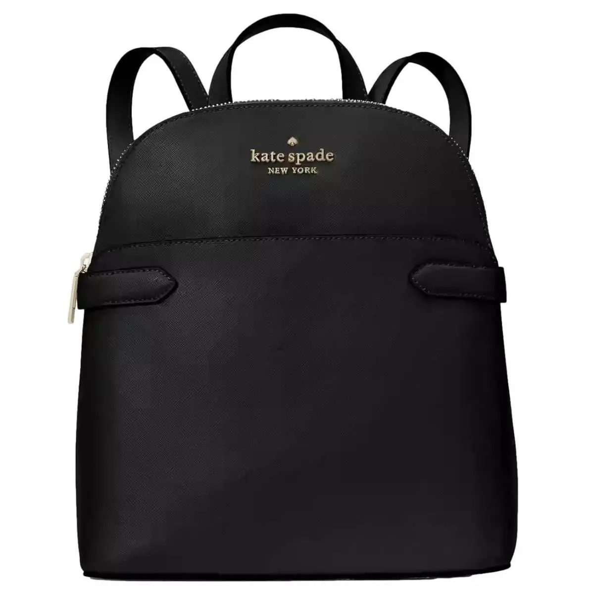 Kate Spade York Staci Dome Saffiano Leather Medium Backpack Black K7340-001