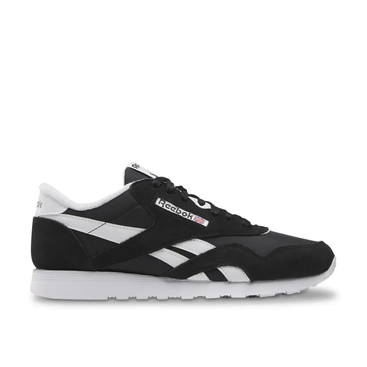 Man`s Athleisure Reebok Classic Nylon Sneaker - Black/White