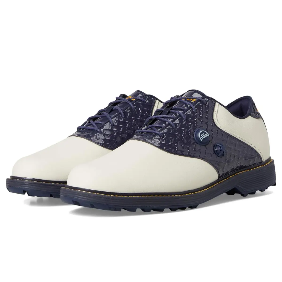 Unisex Sneakers Athletic Shoes Reebok OG Pump Golf - Navy/Chalk/Yellow