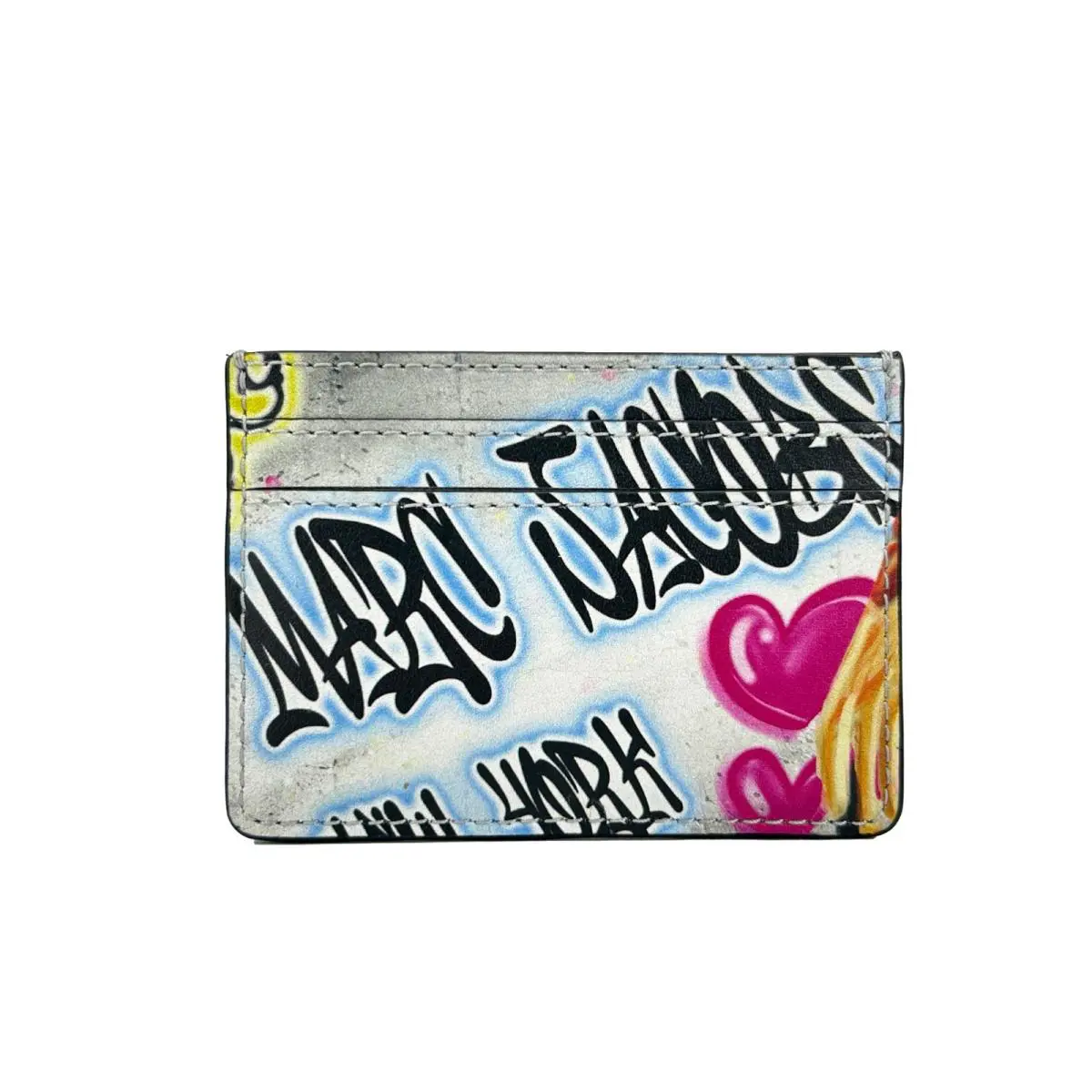 Marc Jacobs Leather Graffiti Card Case Wallet