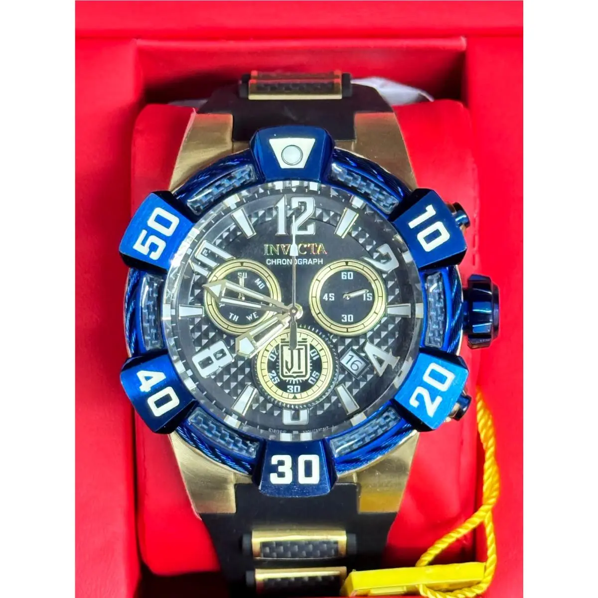 Invicta JT Men`s 52mm Carbon Fiber Jason Taylor Swiss Chronograph Watch 40444
