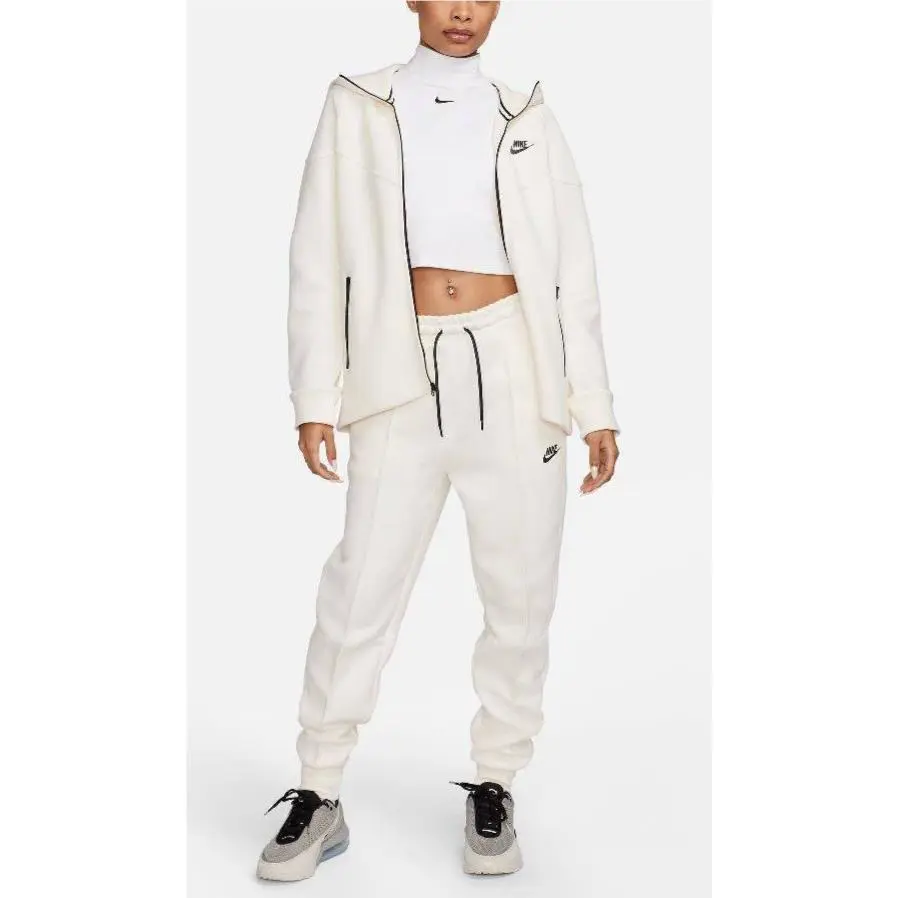 Nike clothing - Nike Sportswear Tech Fleece Windrunner Women`s Full-Zip Hoodie - White 1