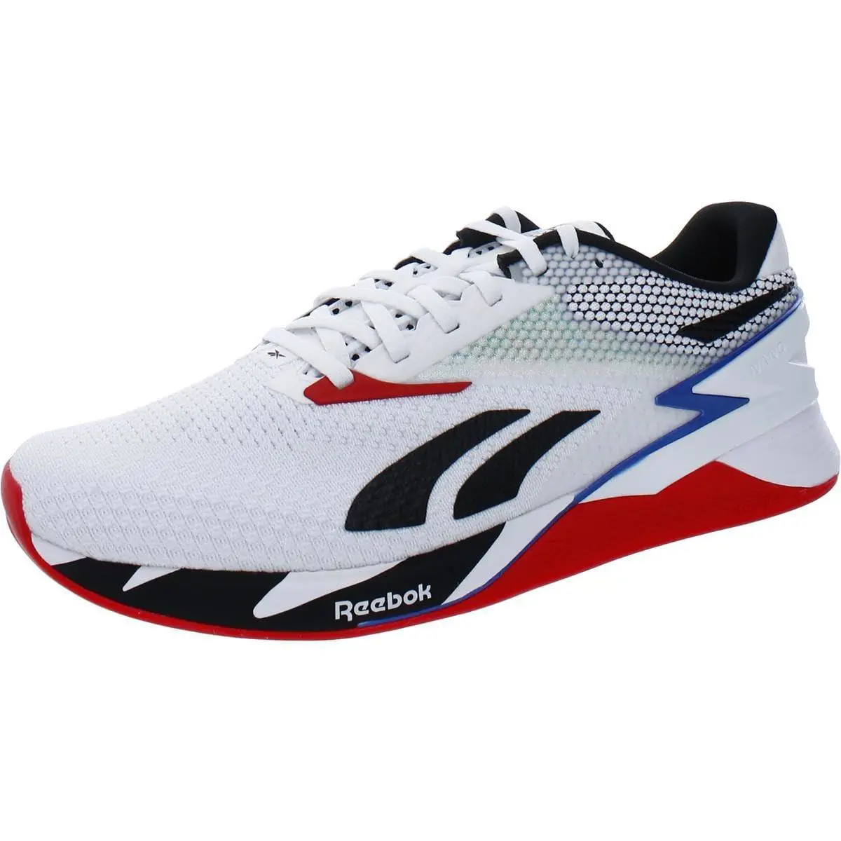 Reebok Mens Nano X3 Training Shoes Training Shoe Ftwr White/core Black/vector - White/Black/Blue