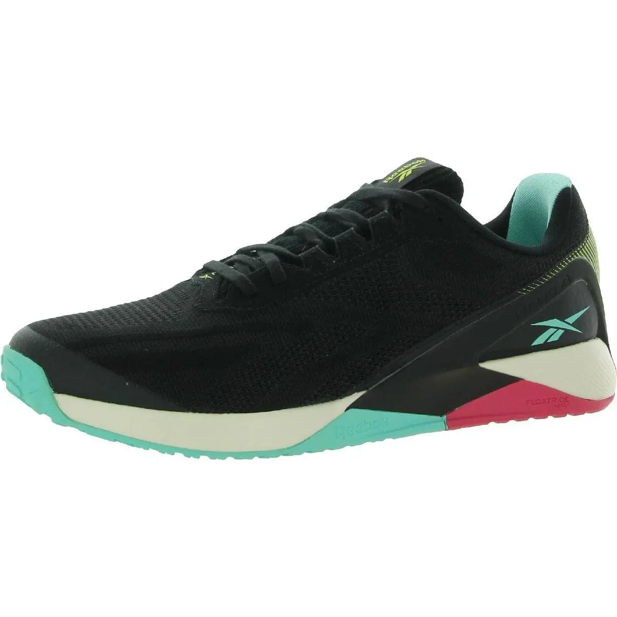 Reebok Men`s Nano X1 Cross Trainer Vegan Collection/black/pink/blue 7.5 - Vegan Collection/Black/Pink/Blue