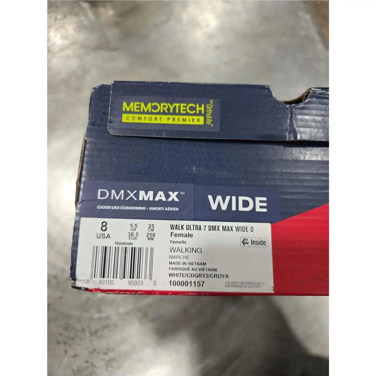 Reebok shoes - Reebok WALK ULTRA 7 DMX MAX WIDE - FU7281 - White (UPC: 193105959233) 8