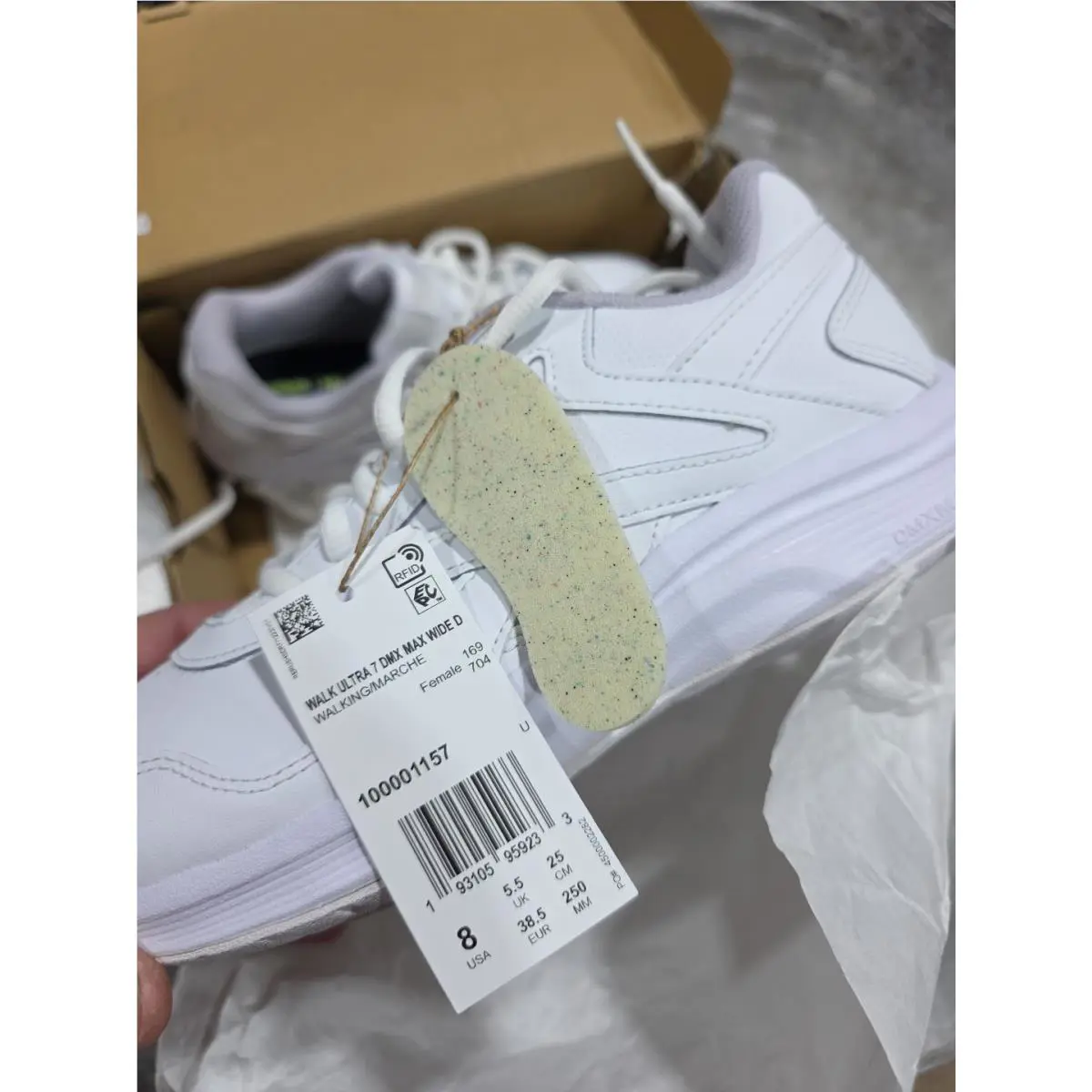 Reebok shoes - Reebok WALK ULTRA 7 DMX MAX WIDE - FU7281 - White (UPC: 193105959233) 3