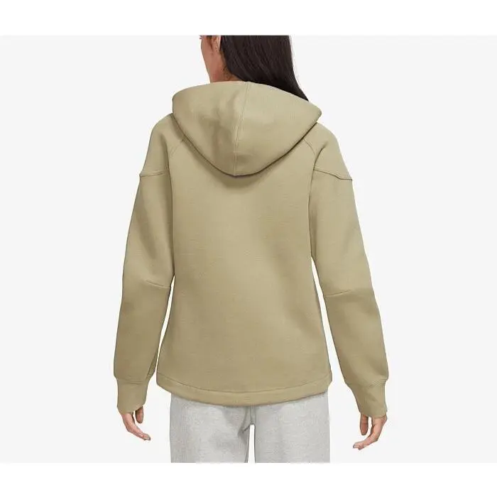 Nike clothing - Nike Sportswear Tech Fleece Windrunner Women`s Full-Zip Hoodie - FB8338-276 - Neutral Olive/Black 2