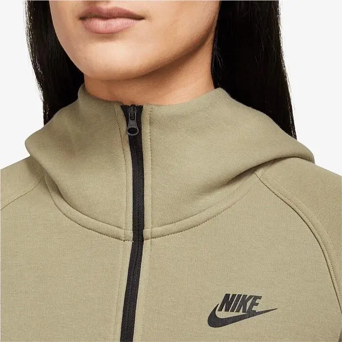 Nike clothing - Nike Sportswear Tech Fleece Windrunner Women`s Full-Zip Hoodie - FB8338-276 - Neutral Olive/Black 11