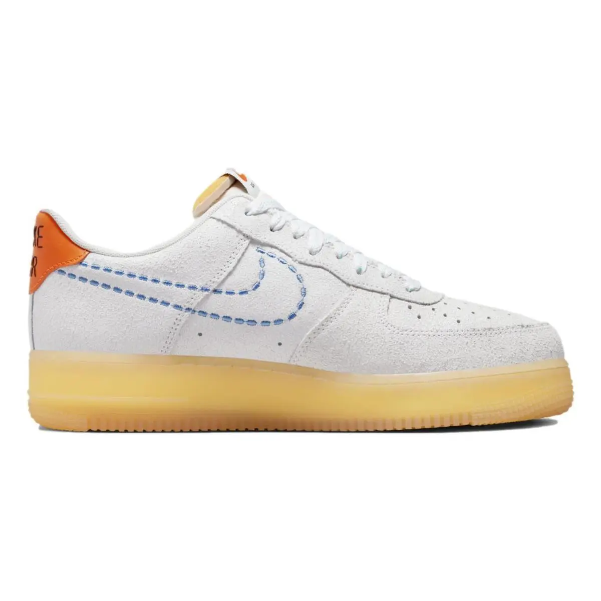 Nike shoes - Nike Air Force 1 `07 LV8 - DX2344-100 - White/University Blue 8