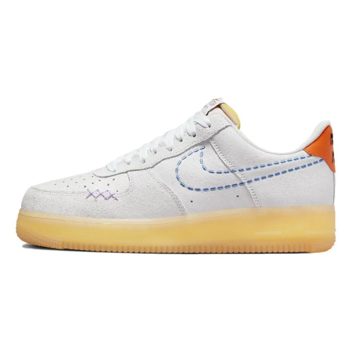 Nike shoes - Nike Air Force 1 `07 LV8 - DX2344-100 - White/University Blue 6