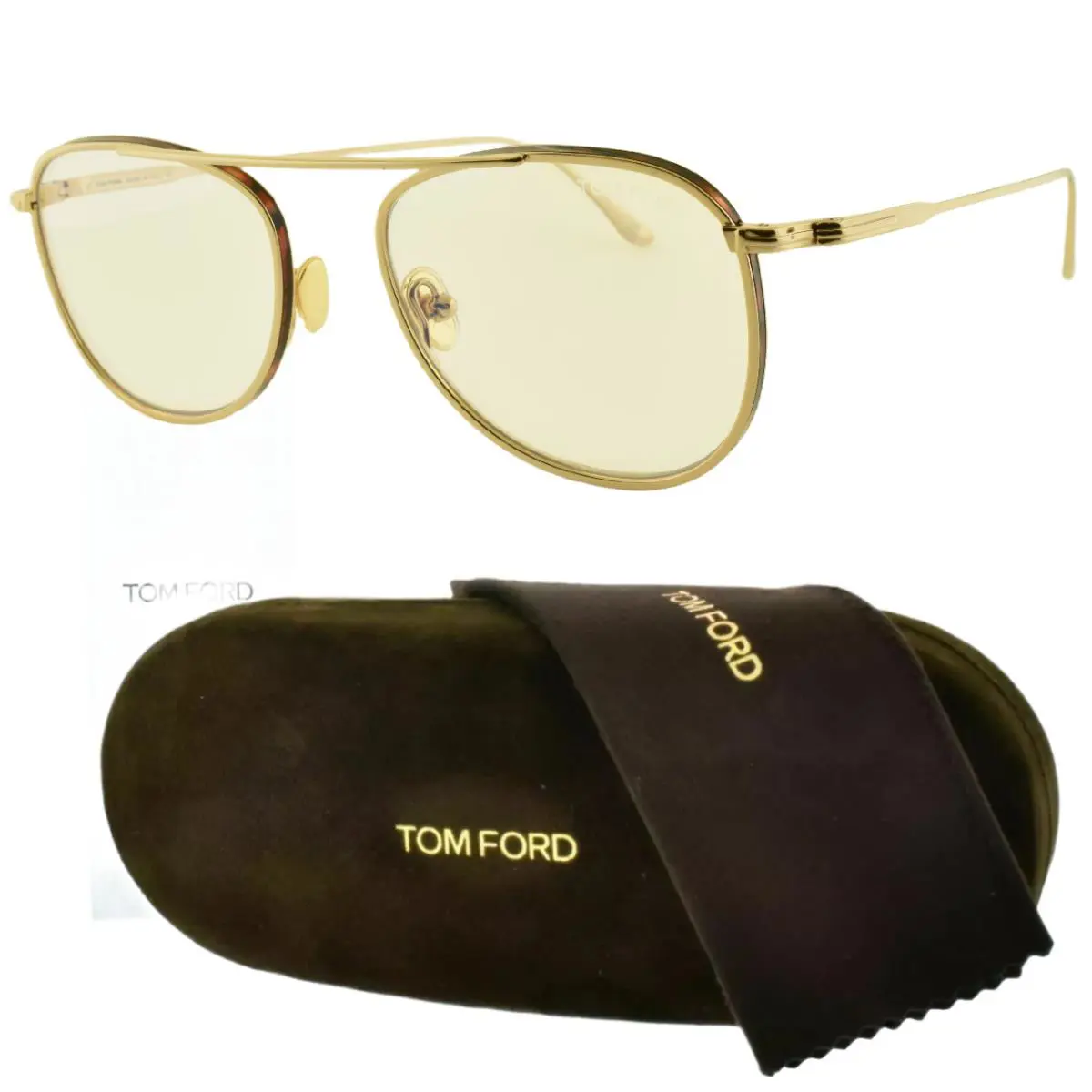 Tom Ford TF5691-B 028 52-18-145 Gold Oval Full Rim Womens Optical Frame