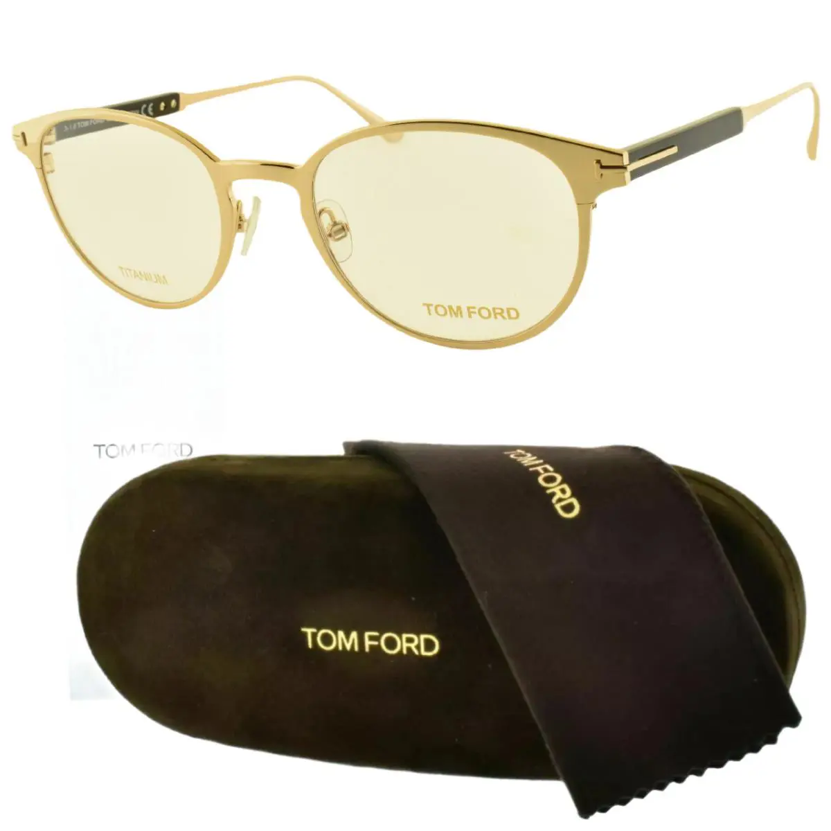 Tom Ford TF5482 028 50-21-145 Rose Gold Round Full Rim Womens Optical Frame
