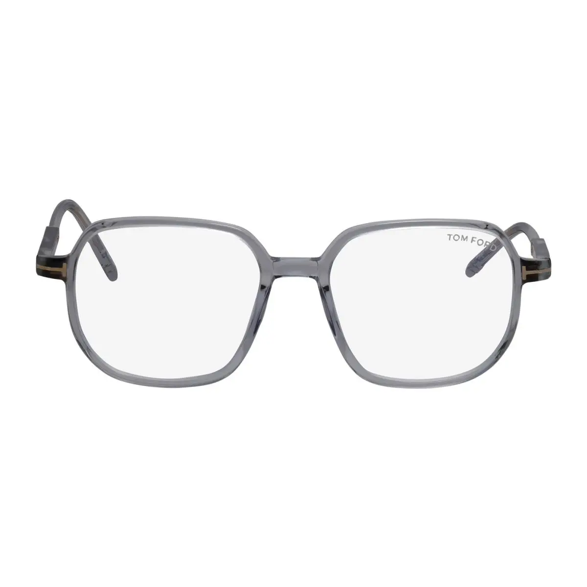 Tom Ford FT 5911-B 020 Grey Plastic Round Eyeglasses 53mm