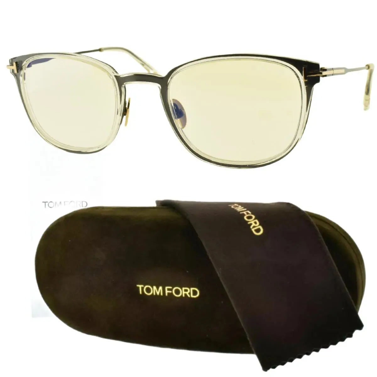 Tom Ford TF5694-B 001 52-22-145 Shiny Black Square Full Rim Mens Optical