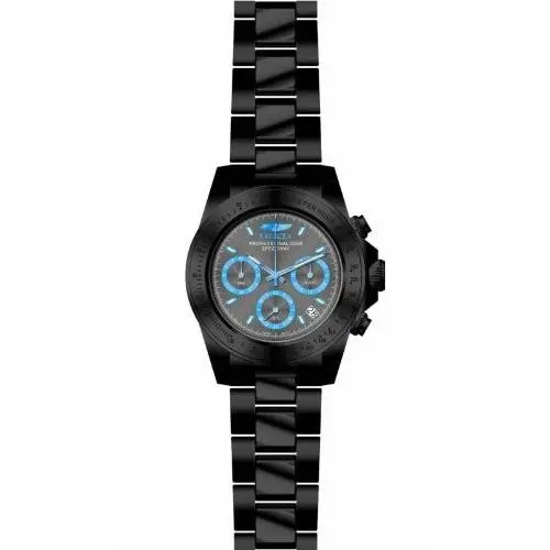 Invicta Speedway Chronograph Grey Dial Black Ion-plated Men`s Watch 17313