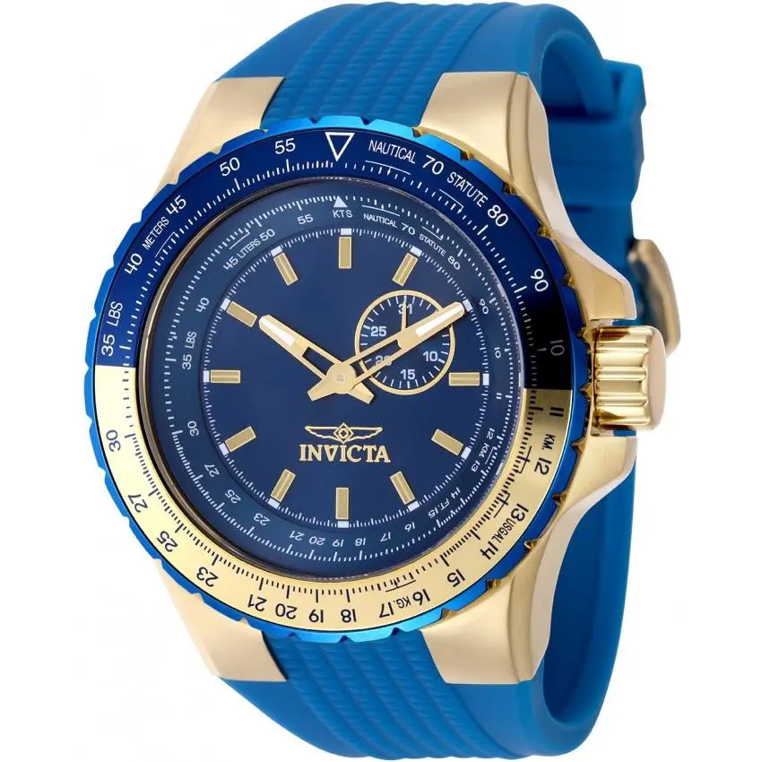 Invicta Aviator Quartz Blue Dial Men`s Watch 49732