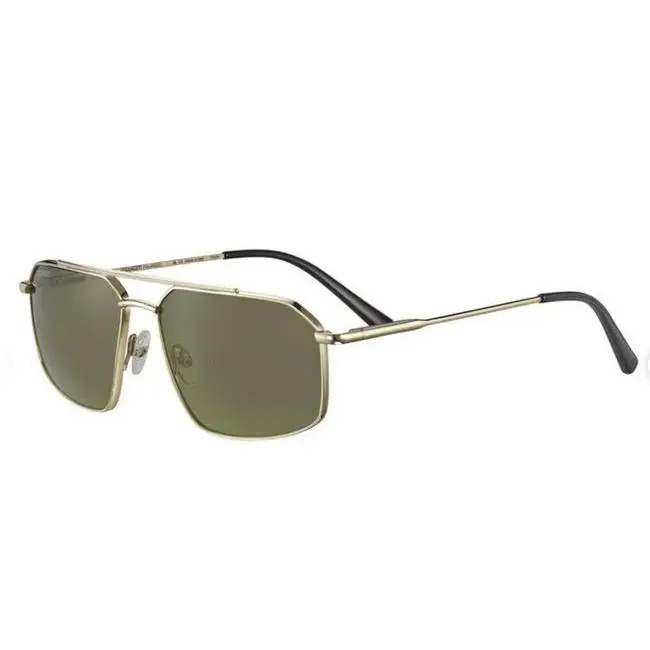 Wayne SS546005 Shiny Light Gold Frame Mineral Polarized Sunglasses by Serengeti