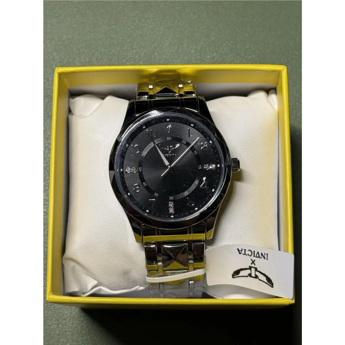 Specialty by Invicta 69024 Men`s Quartz Watch Gold Black Silver 41mm