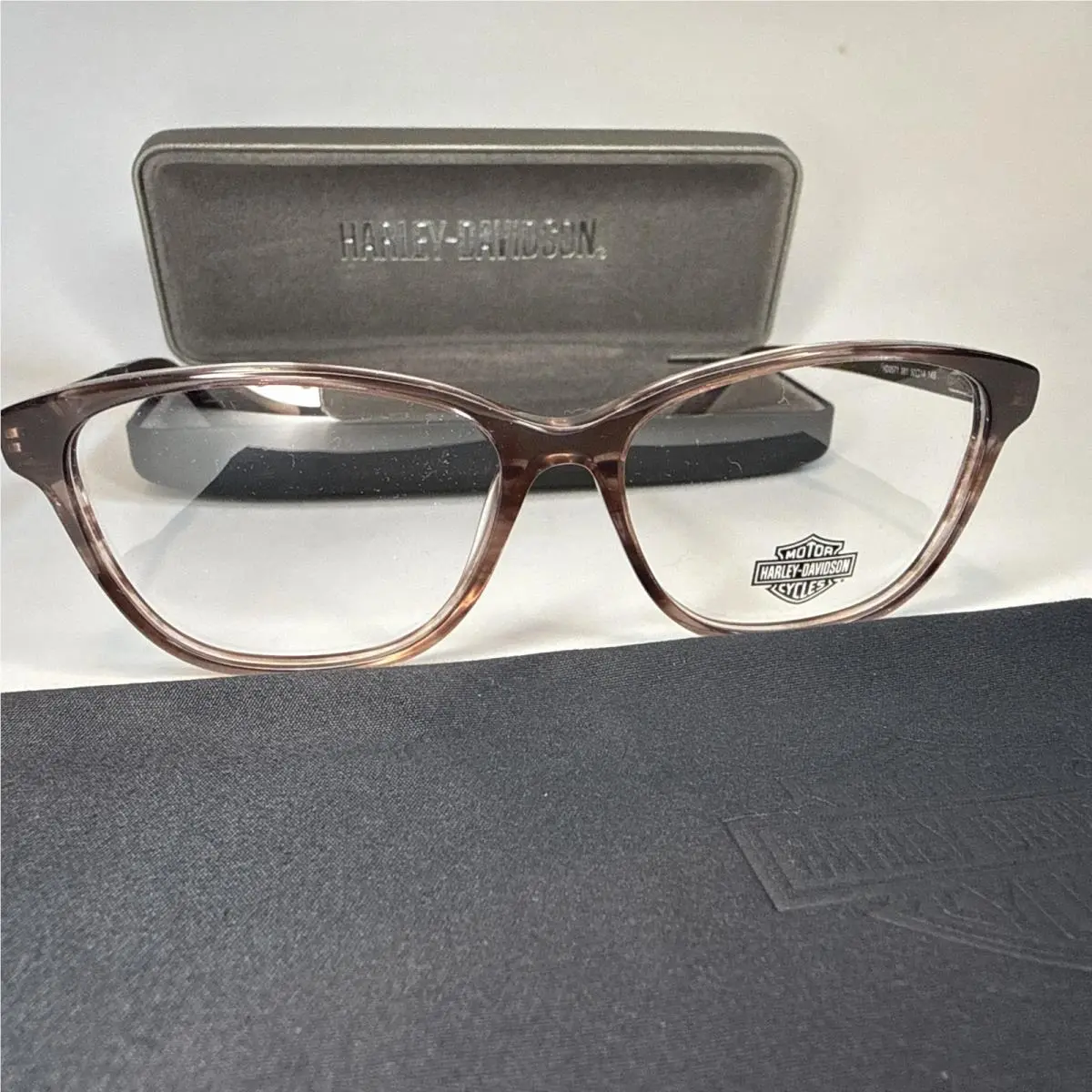 Harley Davidson HD0571 081 Brown Metal Optical Eyeglasses Frame 52 14 145RX