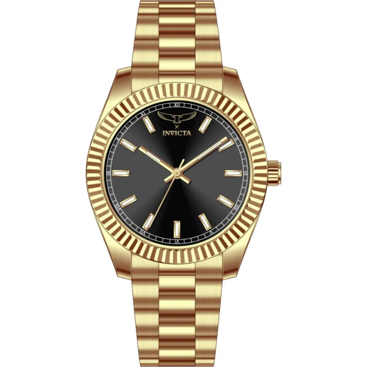 Invicta Men`s Watch Specialty I by Invicta Quartz Black Dial Bracelet 69006