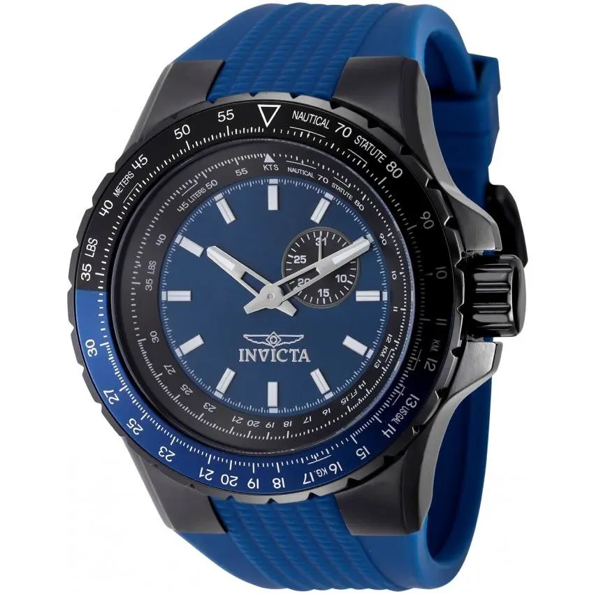 Invicta Aviator Quartz Blue Dial Men`s Watch 49722