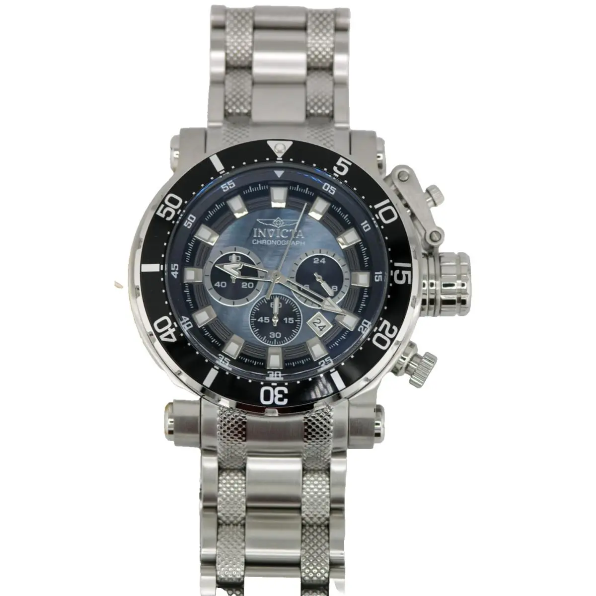 49753 Coalition Forces Mop Dial Steel Quartz Chronograph 52MM D by Invicta