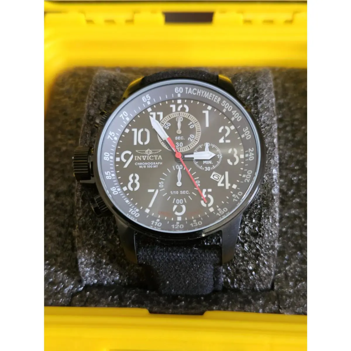 Invicta Men`s I-force Watch Model No ILE1517A Left Handed W/dive Case/papers