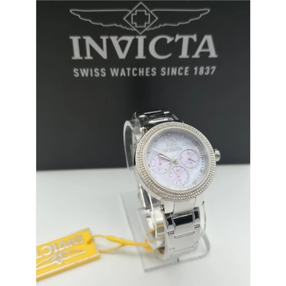 Invicta Bolt Quartz Crystal Light Purple Dial Ladies Watch 49814