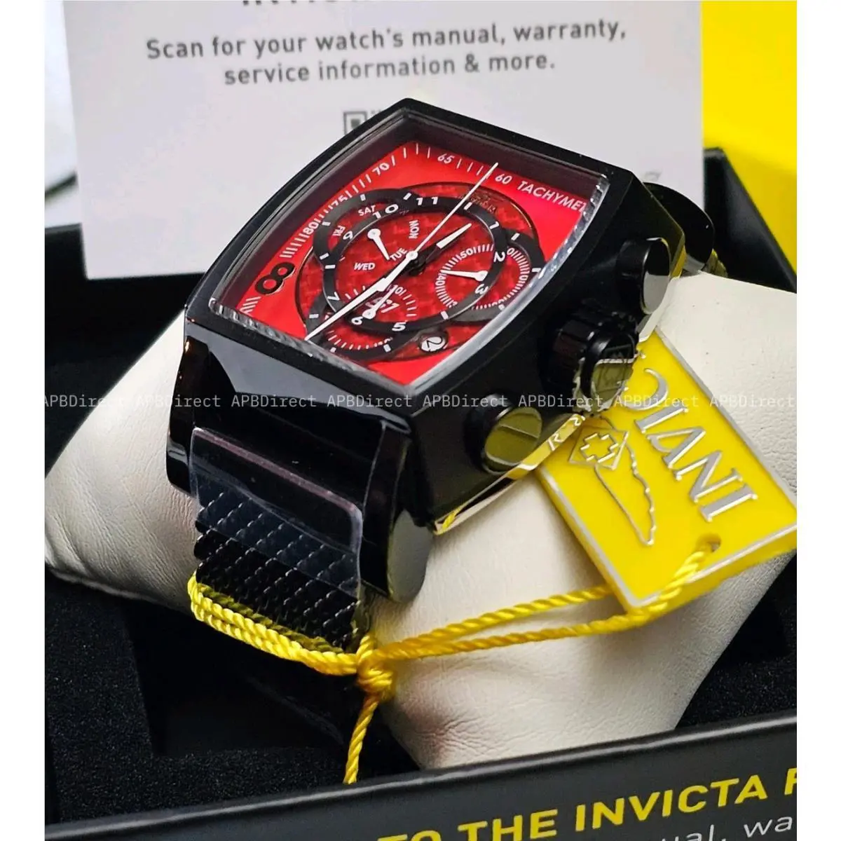 Invicta – S1 Rally – Red Glass Fiber Milanese - Swiss Z60 FE Chrono Mens Watch