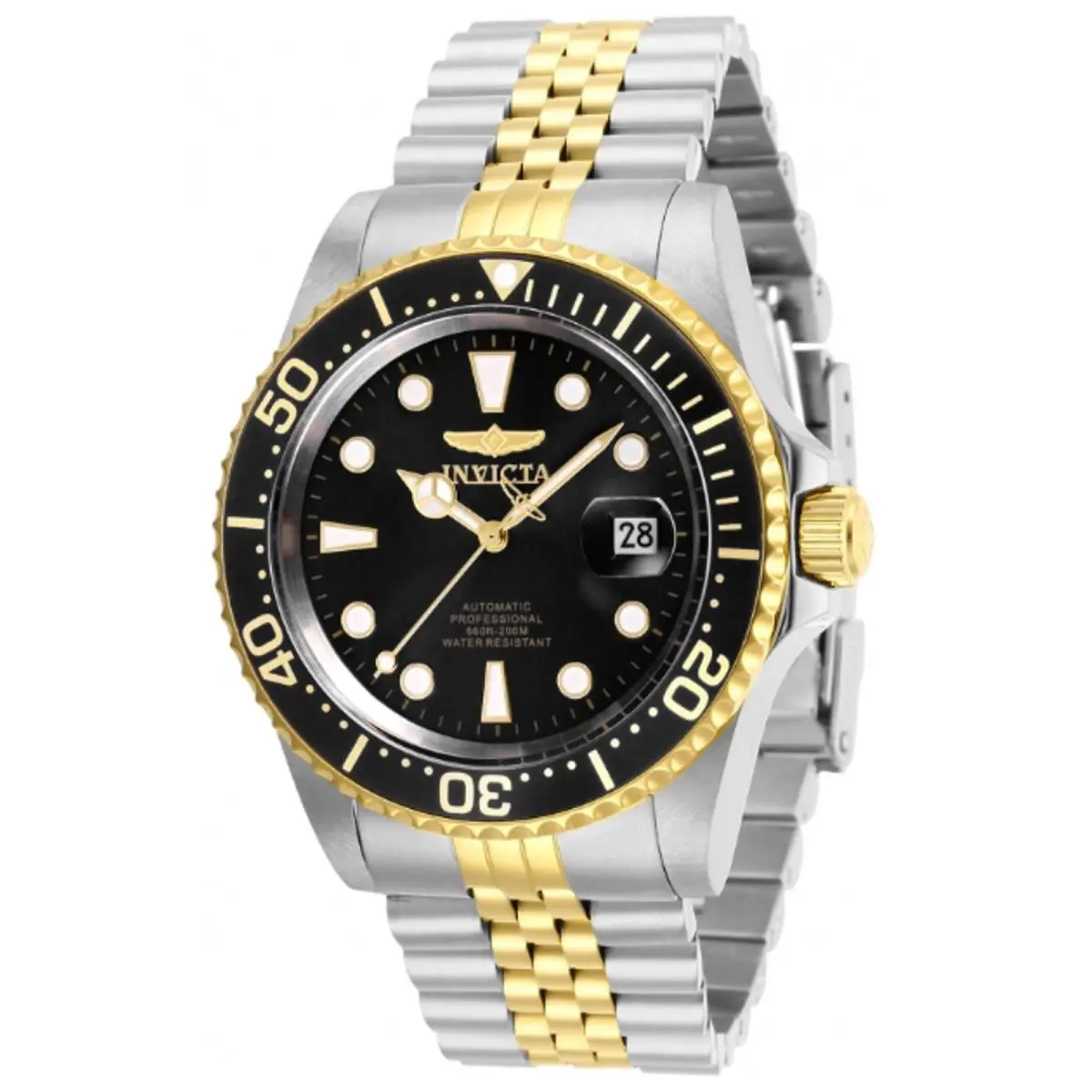 Invicta Pro Diver Navigator Automatic Men`s Watch - 42mm Steel Gold 30094