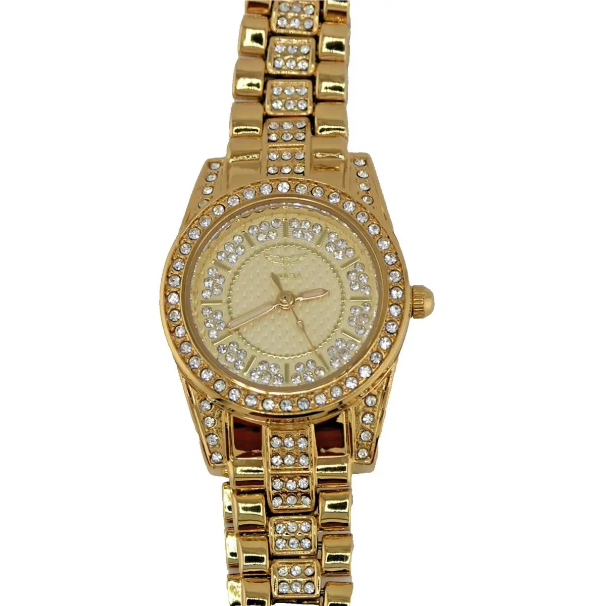 Invicta 69063 Wildflower Gold Tone Steel Womens Watch Crystal Dial 26MM