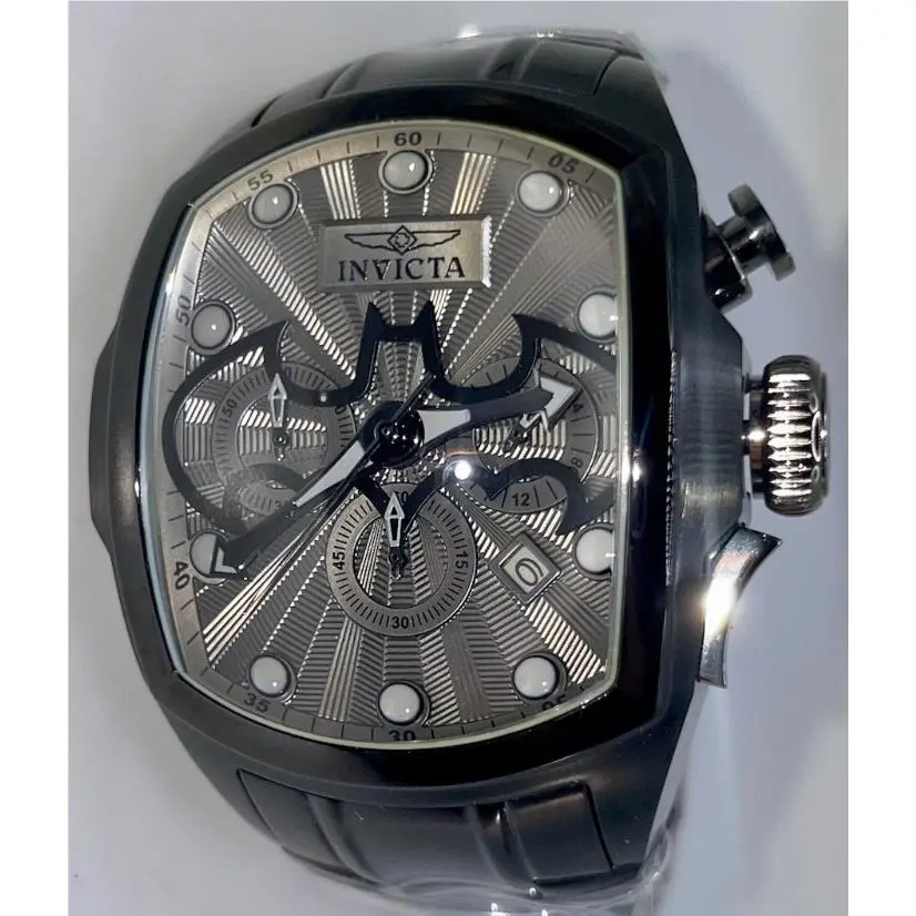 Invicta DC Comics Jim Lee Batman Men`s Watch Blk W/ny Comic Con Program 28369