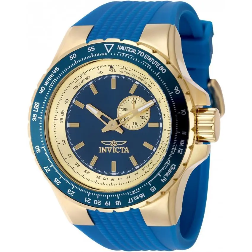 Invicta Aviator Quartz Blue Dial Men`s Watch 49727