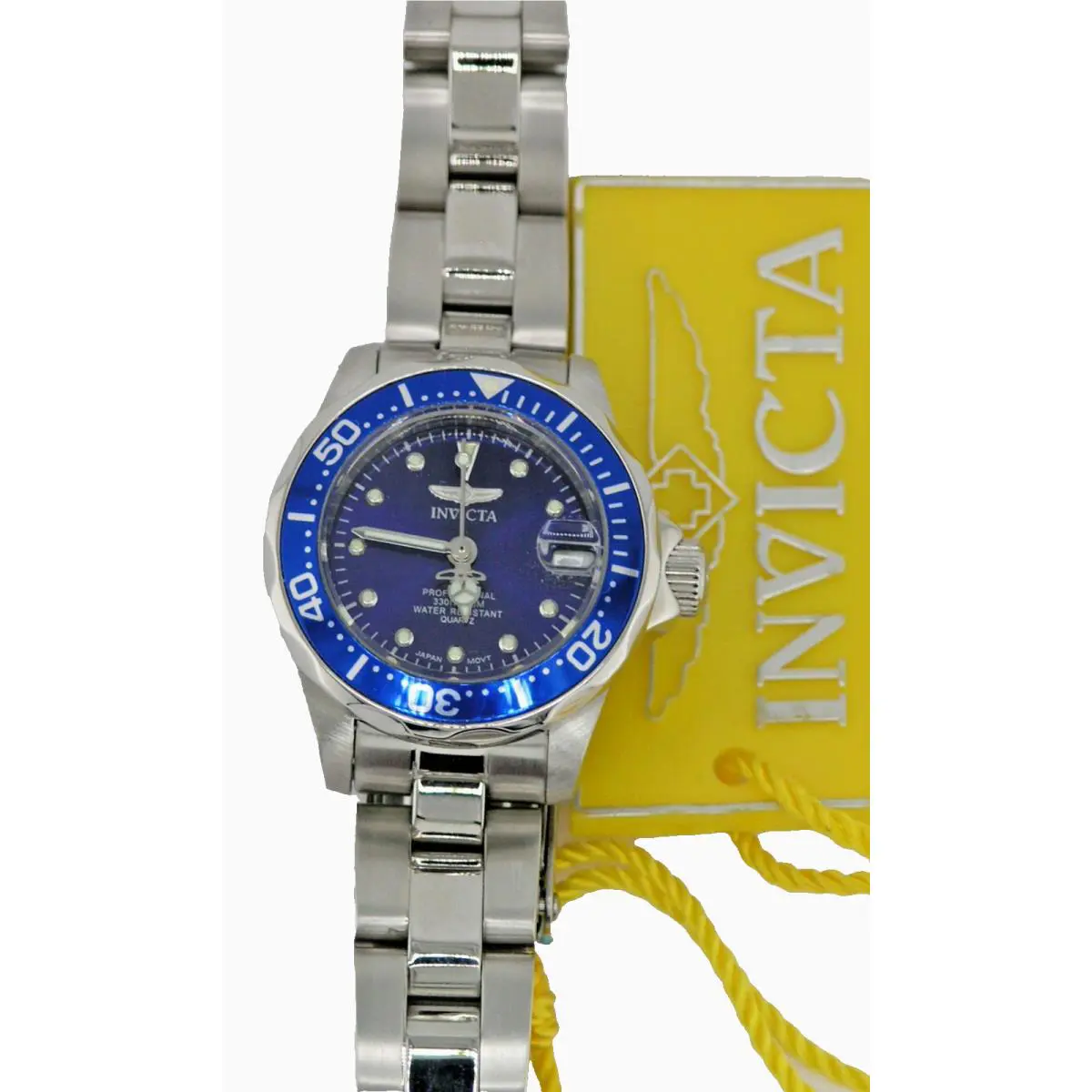 Invicta 17034 Pro Diver Ladies Blue Dial Watch Quartz Steel 24.5MM 100M