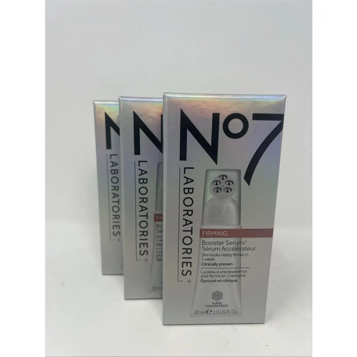 Three 3x  Laboratories Firming Booster Serum 1oz 30ml by No7