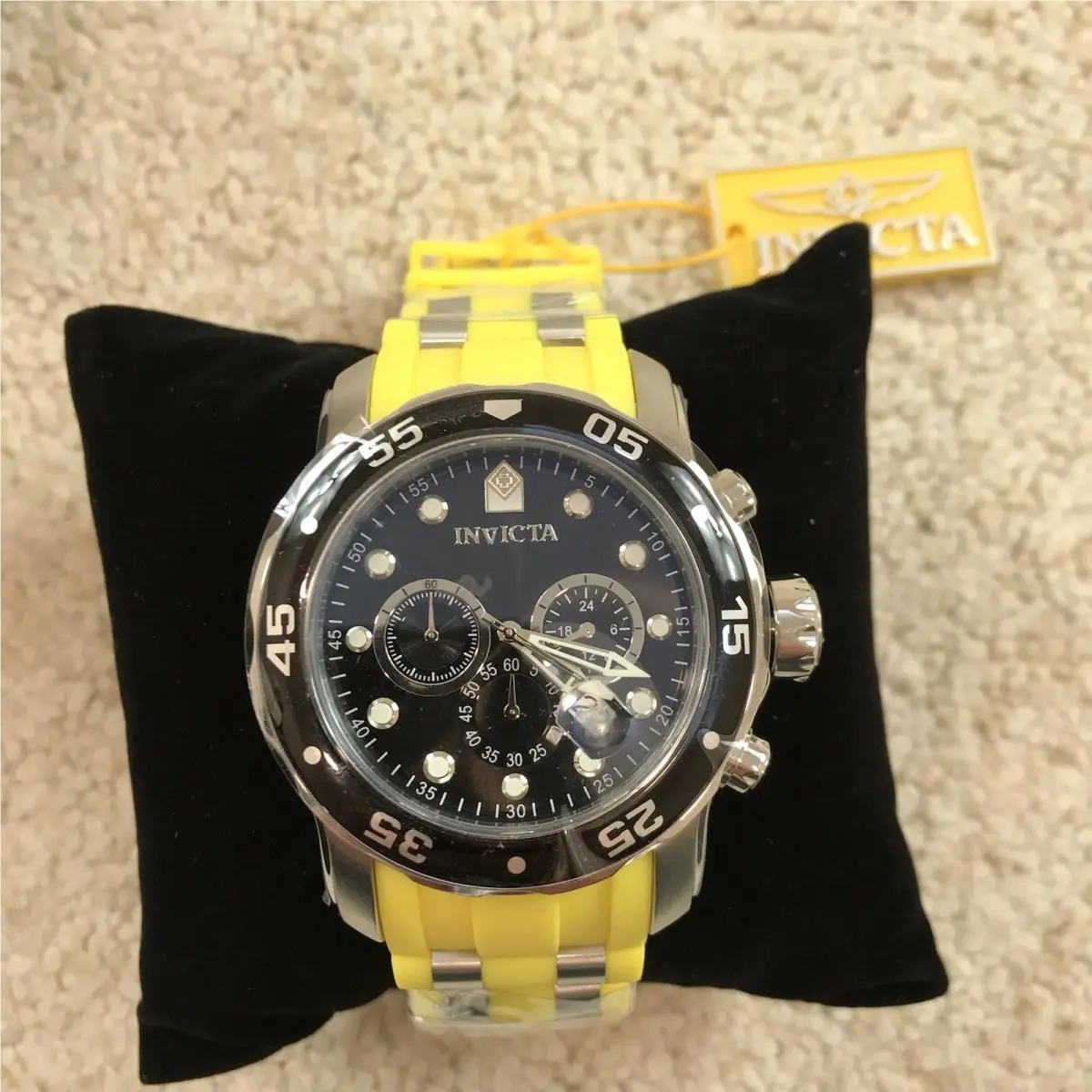 Pro Diver Scuba Mens Watch 48mm Yellow Steel 49830 by Invicta