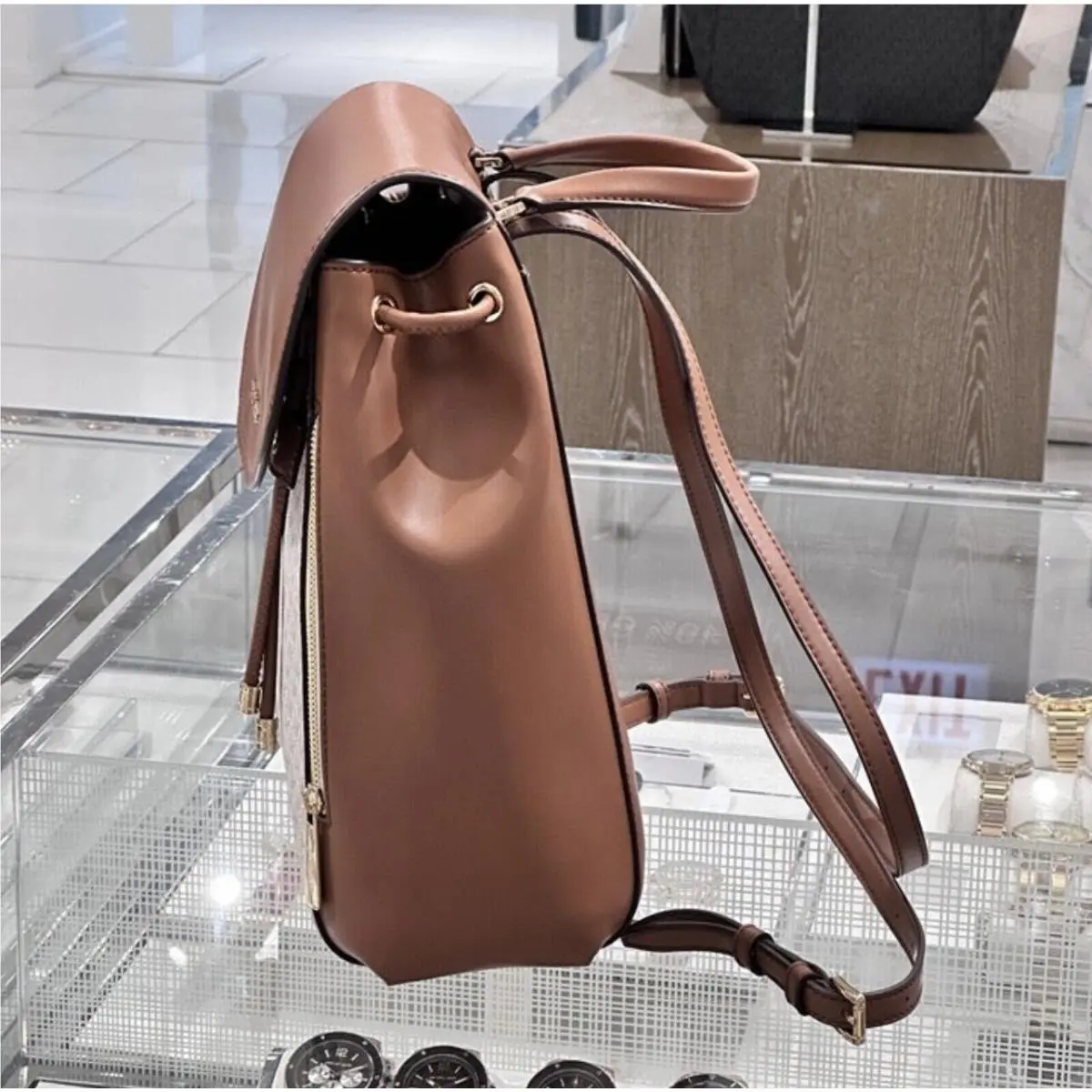 Michael Kors Backpack Phoebe Medium Flap Drawstring MK 