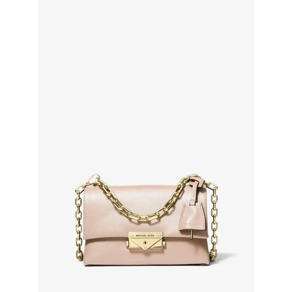Cece Extra Small/xs Leather Chain Pink Black Purple Red or Tie-dyed Soft Pink/gold Leather Chain Strap x-body/handbag by Michael Kors