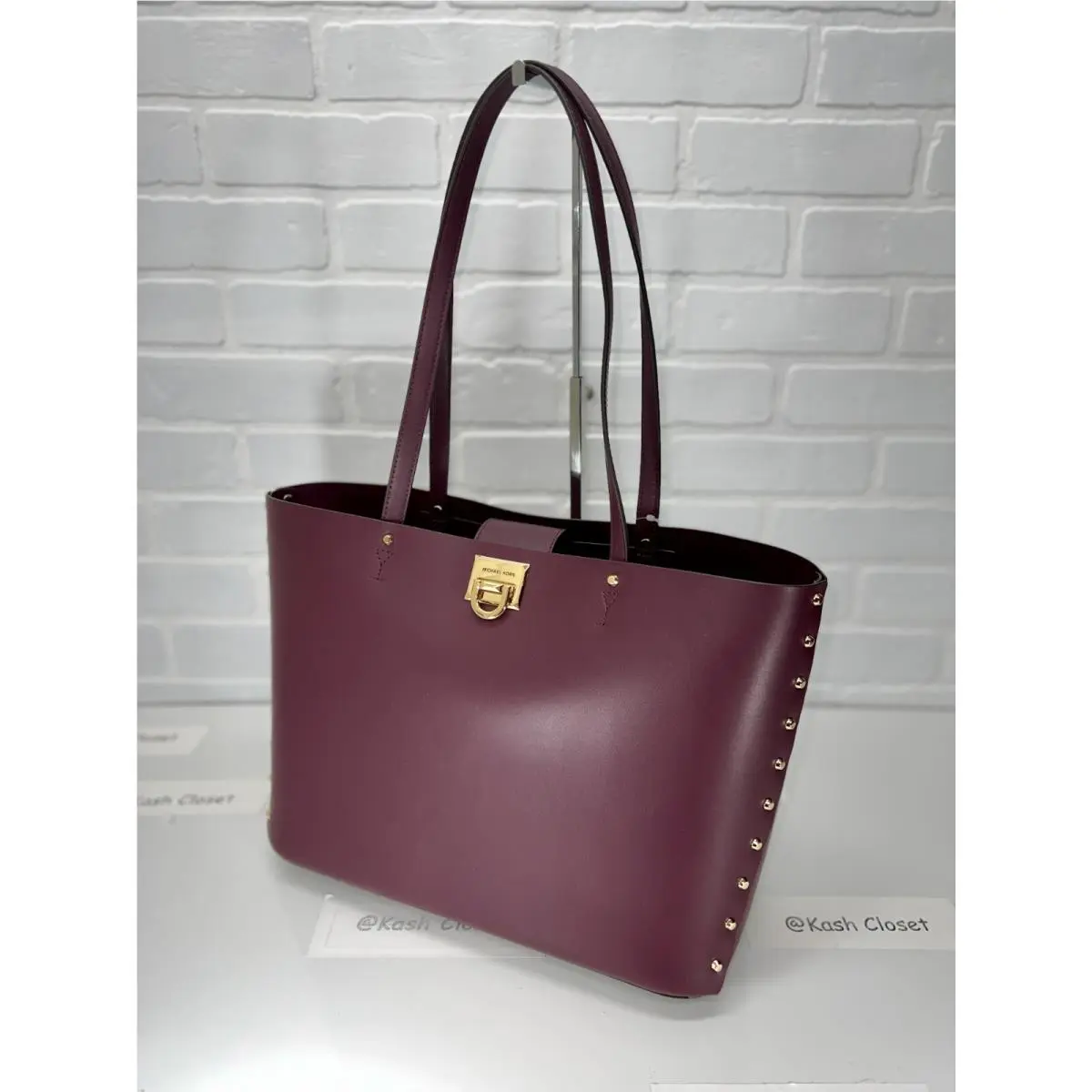 Michael Kors  bag  - Manhattan - Manhattan - Bordeaux, Handle/Strap: Multiple, Hardware: Gold
