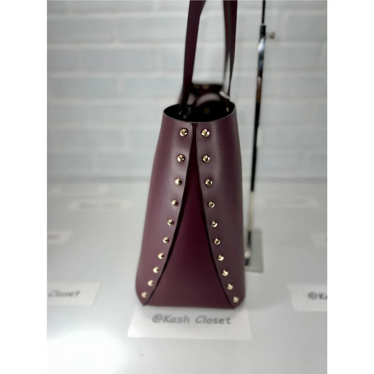 Michael Kors  bag  - Manhattan - Manhattan - Bordeaux, Handle/Strap: Multiple, Hardware: Gold