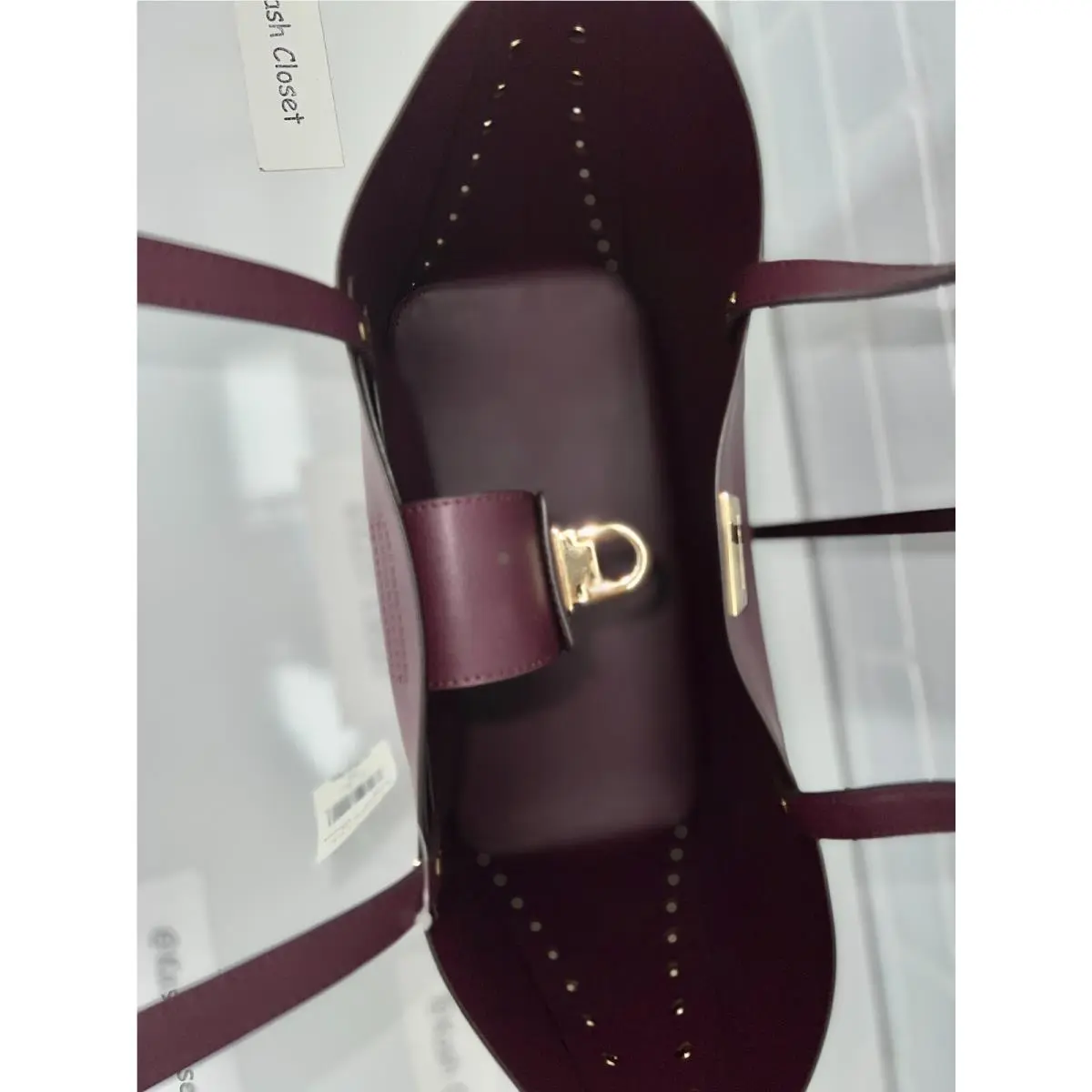 Michael Kors  bag  - Manhattan - Manhattan - Bordeaux, Handle/Strap: Multiple, Hardware: Gold